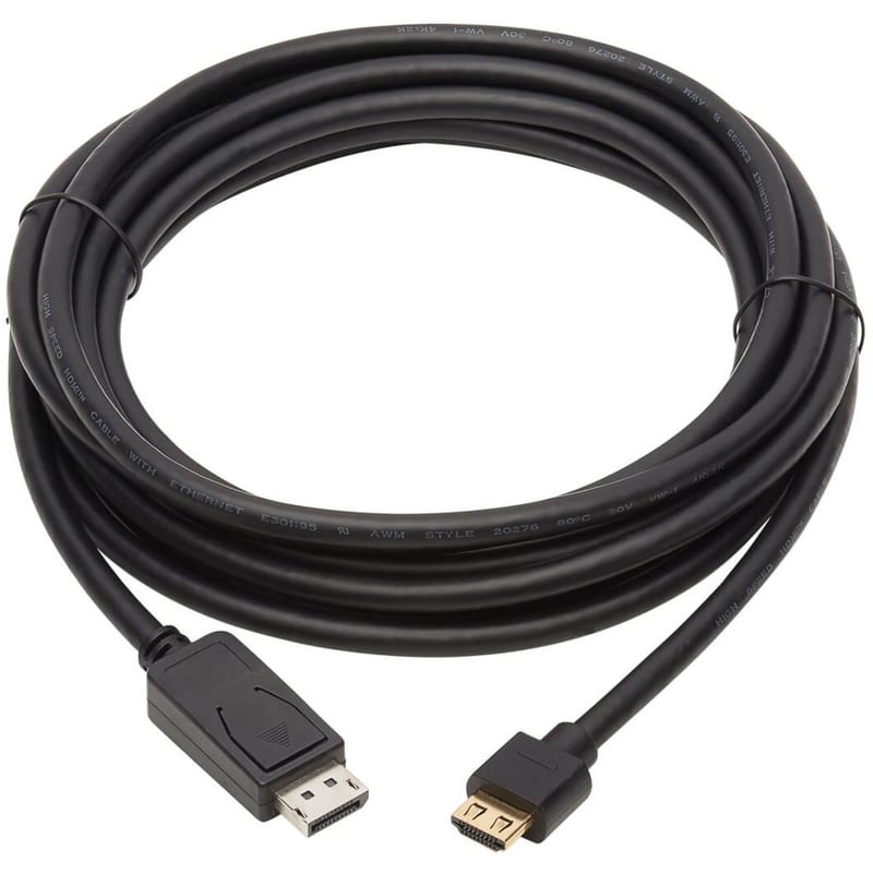 Eaton Tripp Lite Series DisplayPort 1.2 to HDMI Active Adapter Cable (M/M), 4K 60 Hz, HDR, Secure-Grip Plugs, Black, 15 ft. (4.6 m) - Thumbnail 2