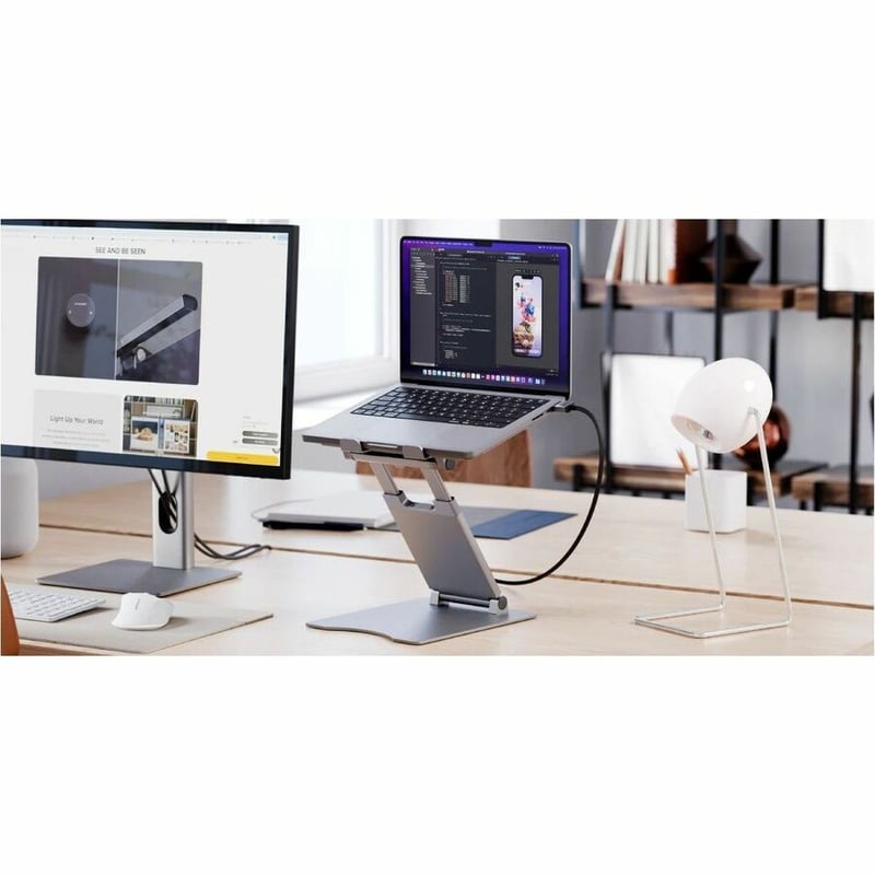 ELITE PLUS LAPTOP STAND -SILVER - Thumbnail 2