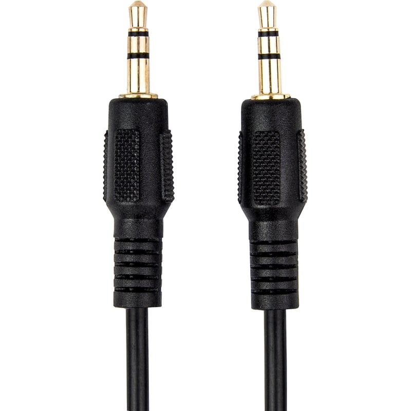 Rocstor Premium Slim 3.5mm Stereo Audio Cable 3 ft - M/M - Mini-phone Male Stereo Audio - Mini-phone Male Stereo Audio Male to Male- 1m - Black - For Smartphone, Mobile Phones, iPhone (with Headphone Jack), iPod AND MP3 PLAYER - Thumbnail 4