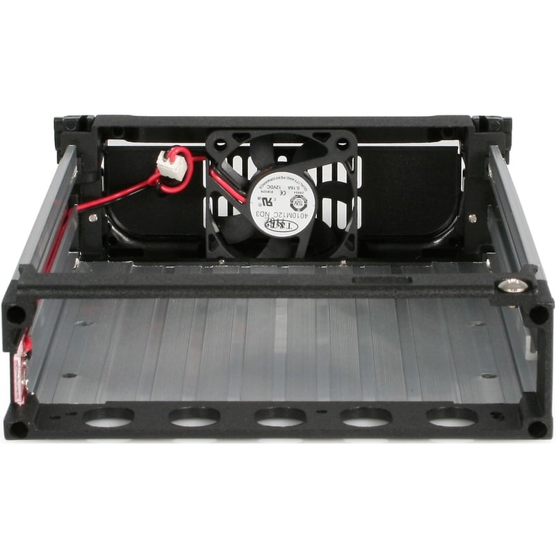 StarTech.com Aluminum Black SATA Hard Drive Drawer - Storage mobile rack - black - Thumbnail 2
