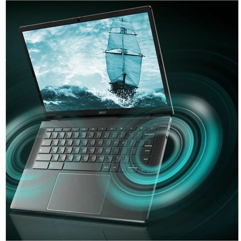 Acer Chromebook Plus 514 CBE574-1T-R8T7 14" Touchscreen Chromebook - WUXGA - 60 Hz - AMD Ryzen 3 7320C - 8 GB - 256 GB SSD - English (US) Keyboard - Iron - Thumbnail 4