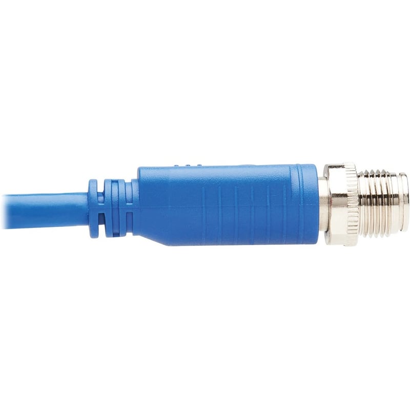 Eaton Tripp Lite Series M12 X-Code Cat6 1G UTP CMR-LP Ethernet Cable (M12 M/RJ45 M), IP68, PoE, Blue, 10 m (32.8 ft.) - Thumbnail 5