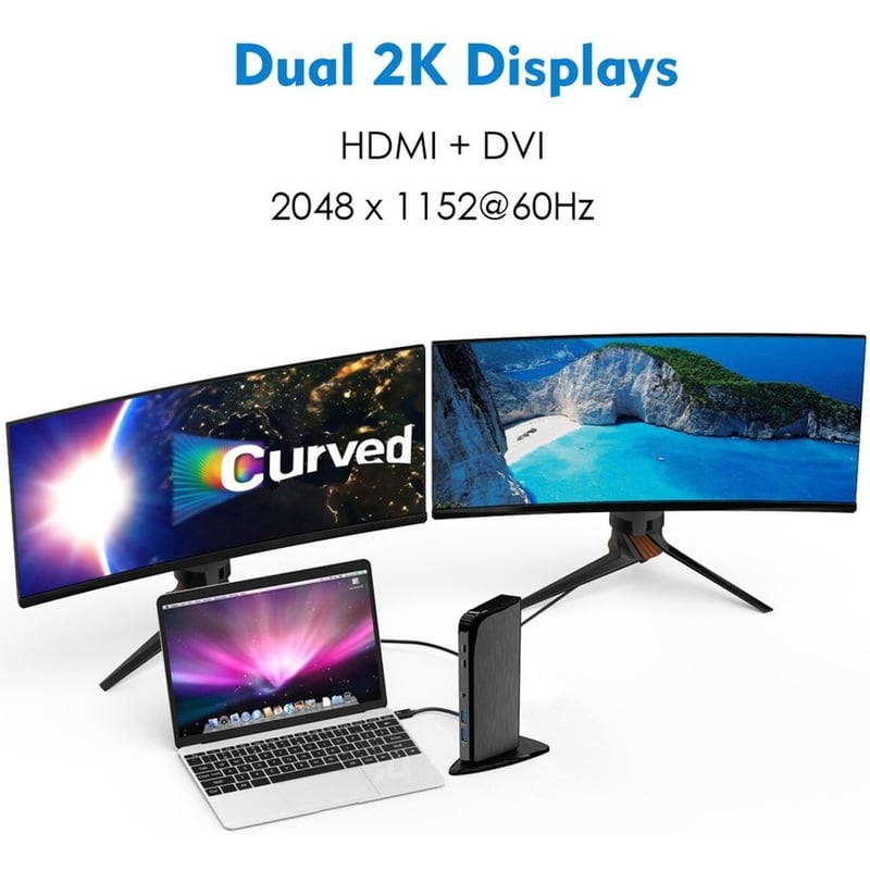 4XEM USB-C 4K Triple Display Docking Station with 65W Power Delivery - Thumbnail 5