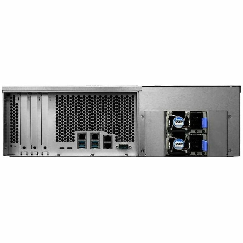 Asustor LOCKERSTOR 16R Pro AS7116RDX - 16 Bay NAS, Quad-Core 3.4-4.6GHz CPU, 4x 1GbE Port, 8GB RAM DDR4, 2U Rackmount Server with redundant Power Supply (Diskless) - Thumbnail 4
