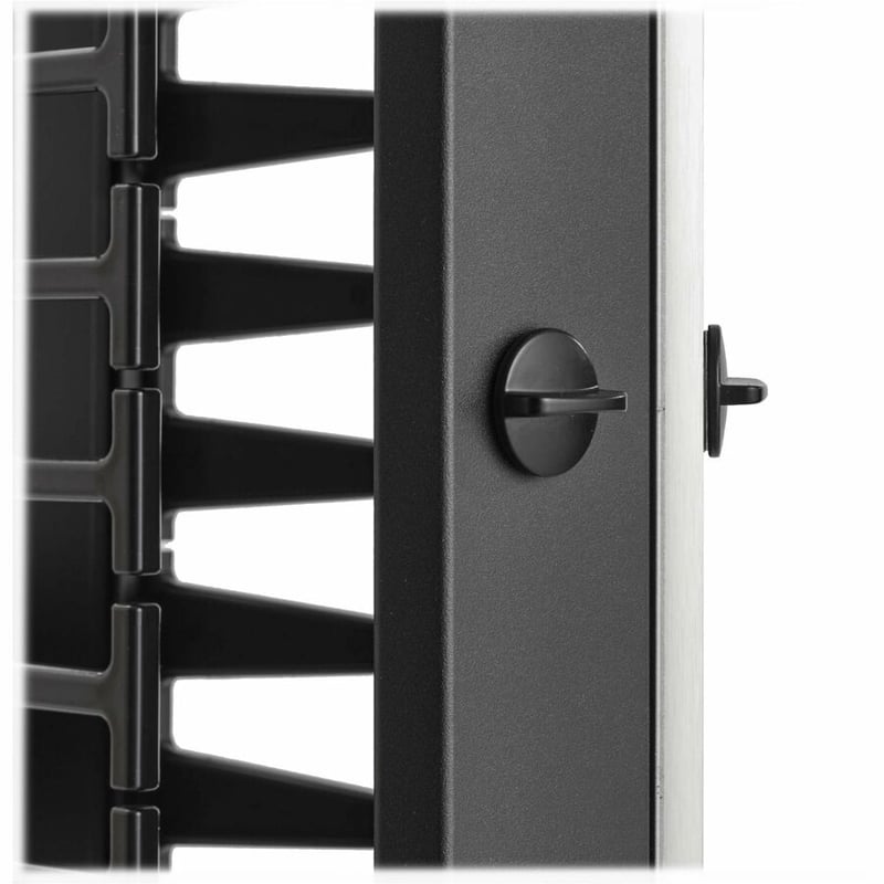 Eaton Tripp Lite Series High-Capacity Vertical Cable Manager - Deep Double Finger Duct with Cover, Double Sided, 6 in. Wide, Yellow/Black, 7 ft. (2.2 m) - Thumbnail 5