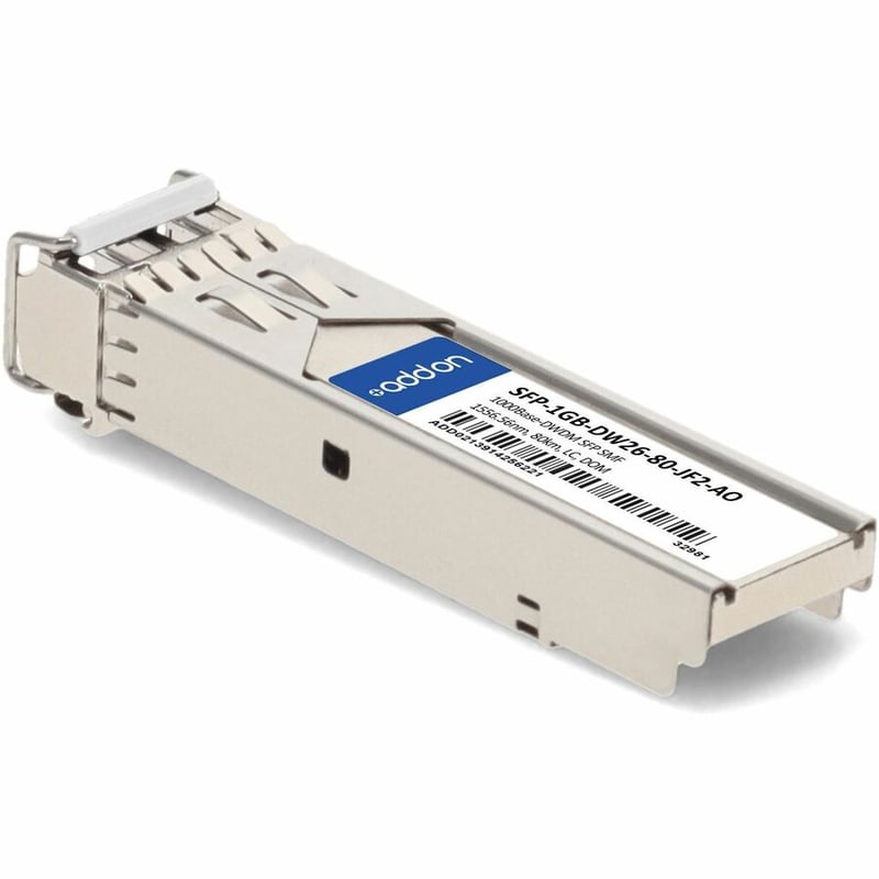 AddOn Juniper Networks®, Fujitsu®, & Rad® Compatible TAA Compliant 1000Base-DWDM 100GHz SFP Transceiver (SMF, 1556.55nm, 80km, LC, DOM) - Thumbnail 3