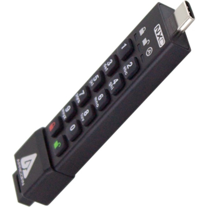 Apricorn Aegis Secure Key 3NXC 4GB USB 3.2 (Gen 1) Type C Flash Drive - Thumbnail 2