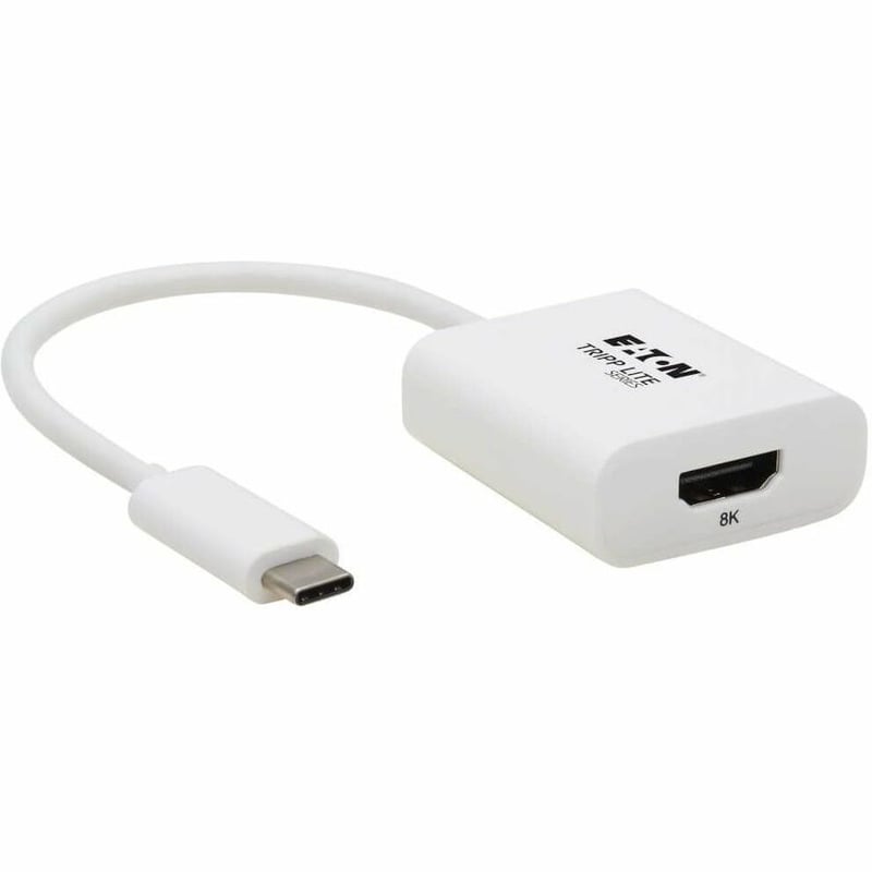 Eaton Tripp Lite Series USB-C to HDMI Adapter (M/F) - 8K 60 Hz, HDR, 4:4:4, HDCP 2.3, White - Thumbnail 1