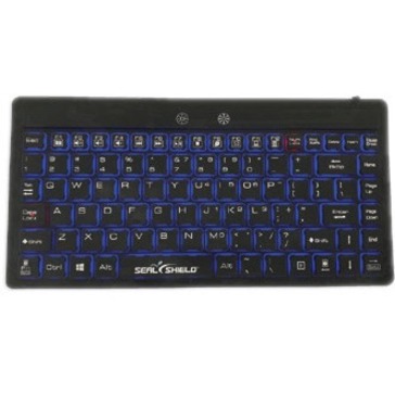 Seal Shield Silk Mini Glow Waterproof Silicone Backlit Keyboard - Thumbnail 2