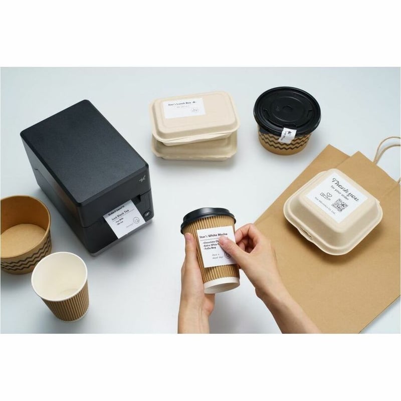 Star Micronics mC-Label3 MCL32CBI Direct Thermal Printer - Monochrome - Desktop - Label Print - Ethernet - USB - Bluetooth - Black - 3.15" Print Width - 203 dpi - For PC, Android, iOS - Thumbnail 4