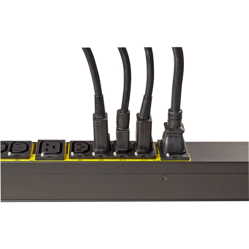 Eaton Managed rack PDU, 0U, L21-30P input, 8.64 kW max, 120/208V, 24A, 10 ft cord, Three-phase, Outlets: (18) C13 Outlet grip, (6) C19 Outlet grip - Thumbnail 3