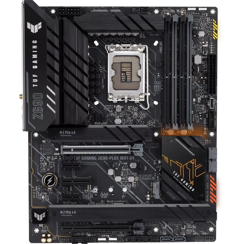 TUF GAMING Z690-PLUS WIFI D4 Desktop Motherboard - Intel Z690 Chipset - Socket LGA-1700 - Intel Optane Memory Ready - ATX - Thumbnail 1