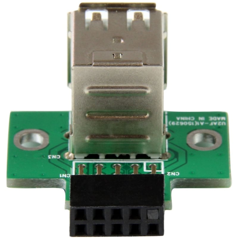 StarTech.com 2 Port USB Motherboard Header Adapter - USB A to USB 10 Pin Header F/F - Thumbnail 4