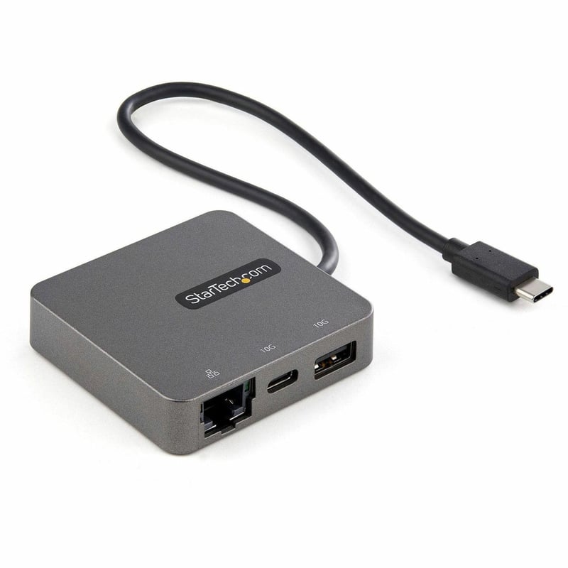 StarTech.com USB-C Multiport Adapter - USB 3.1 Gen 2 Type-C Mini Dock - USB-C to 4K HDMI or 1080p VGA - 10Gbps USB-A & USB-C, Ethernet - Thumbnail 1