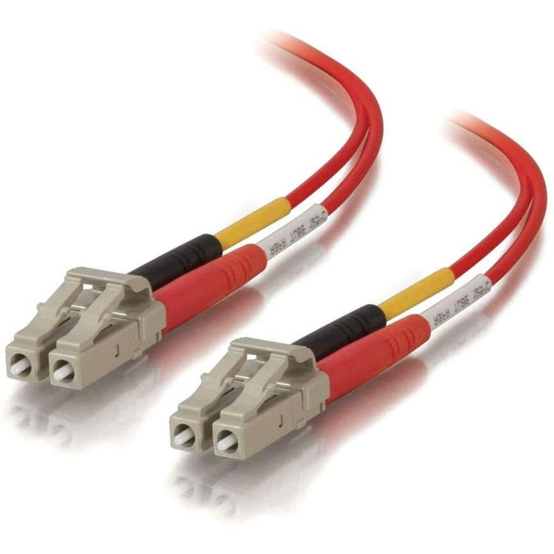 C2G-10m LC-LC 50/125 OM2 Duplex Multimode Fiber Optic Cable (Plenum-Rated) - Red - Thumbnail 1