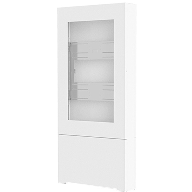 Chief Impact Floor Standing Kiosk - Portrait 46" White - Thumbnail 1