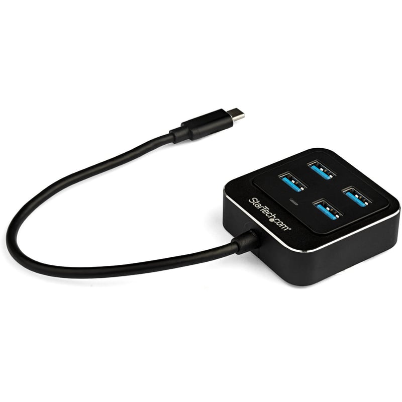 StarTech.com 4 Port USB C Hub - USB-C to 4xUSB-A - 10Gbps USB 3.2 Gen 2 Type-C Hub - USB Bus Powered - Portable/Laptop USB Adapter Hub - Thumbnail 1