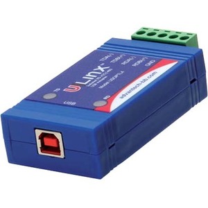 USB to Isolated 422/485 w/Plug Terminal Block and LEDs - B+B SmartWorx - Thumbnail 1