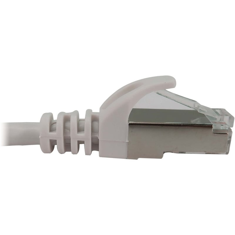 Eaton Tripp Lite Series Cat6a 10G Snagless Shielded Slim STP Ethernet Cable (RJ45 M/M), PoE, White, 1 ft. (0.3 m) - Thumbnail 4