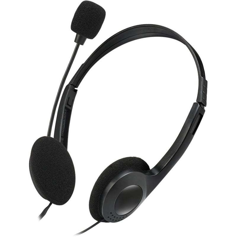 Adesso Xtream H4 - 3.5mm Stereo Headset with Microphone - Noise Cancelling - Wired- 6 ft cable- Lightweight - Thumbnail 1