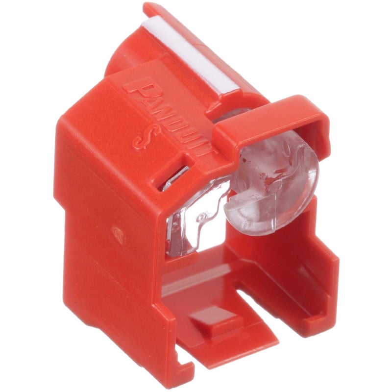 Panduit Super Recessed, Lock-In Devices, Red - Thumbnail 1