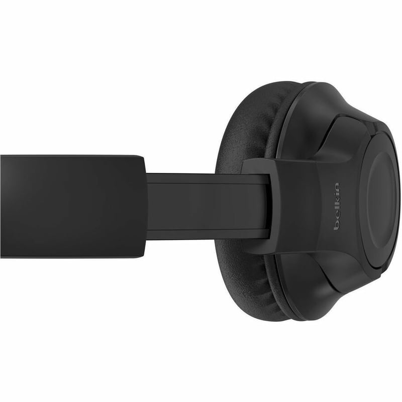 Belkin Wireless Over-Ear Headset for Kids with Mic - On-Ear Earphones for iPhone, iPad, Fire Tablet & More - Black - Thumbnail 3