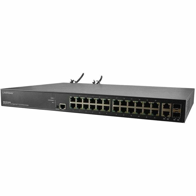 Lantronix SM24TBT2DPB Ethernet Switch - Thumbnail 1