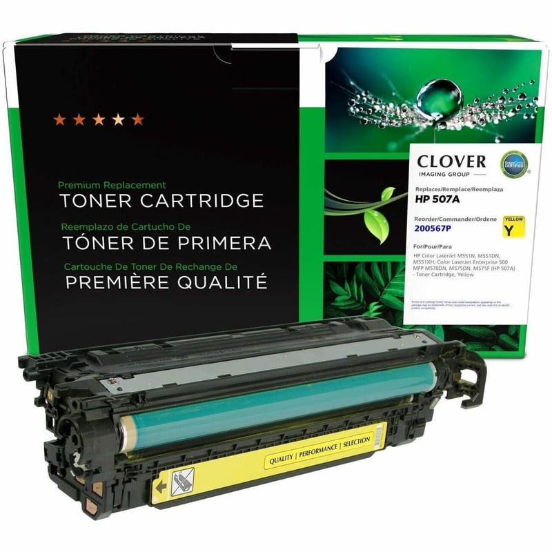 Clover Imaging Remanufactured Yellow Toner Cartridge for HP 507A (CE402A) - Thumbnail 1
