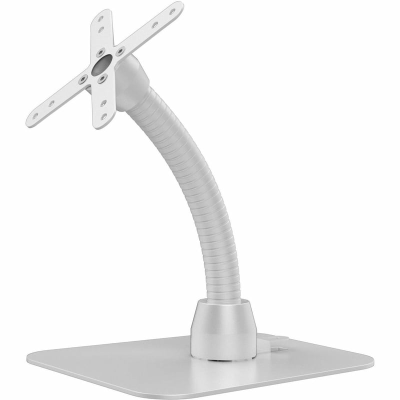 CTA Digital VESA-Compatible Cable Management Gooseneck and Base Plate (White) - Thumbnail 1