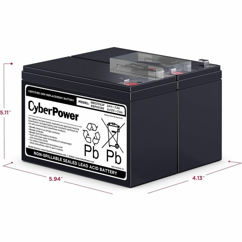 CYBERPOWER RB1270X2F BATTERY - Thumbnail 3