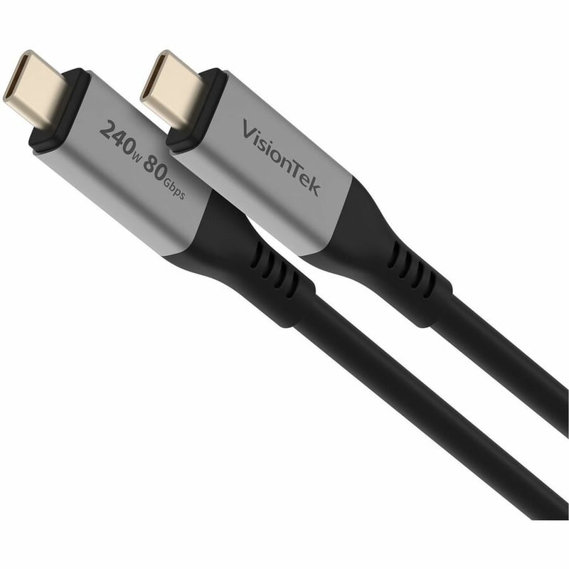 VISIONTEK USB4 CABLE 1.5M 240W POWER DELIVERY 80 GBPS DATA TRANSFE - Thumbnail 2