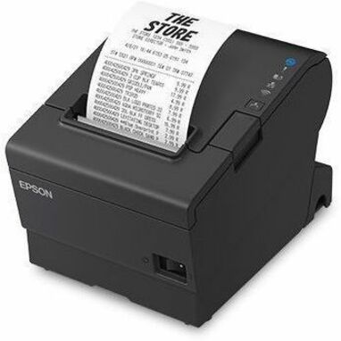 Epson OmniLink TM-T88VII Desktop Direct Thermal Printer - Monochrome - Receipt Print - Ethernet - USB - USB Host - Parallel - With Cutter - Black - 19.69 in/s Mono - 180 dpi - ePOS, ESC/POS, XML Emulation - For PC, SPARC, Android - Thumbnail 2