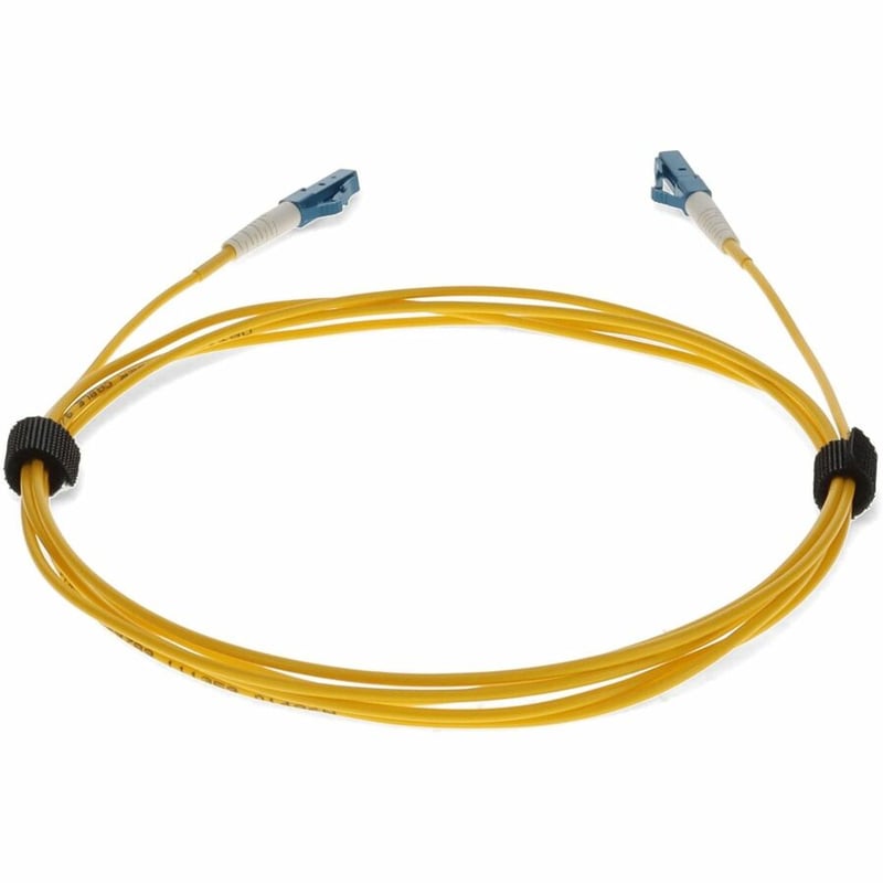 AddOn 1m LC to LC Yellow OS2 Simplex OFNR (Riser-Rated) TAA SMF Fiber Patch Cable - Thumbnail 4