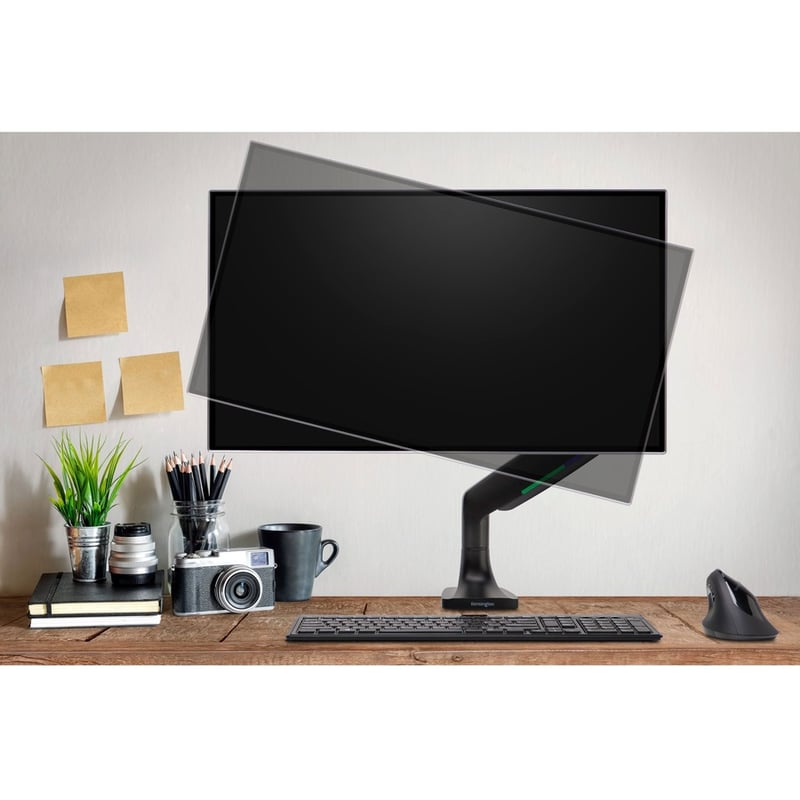 Kensington SmartFit Mounting Arm for Monitor, Flat Panel Display, Curved Screen Display - Black - Thumbnail 5