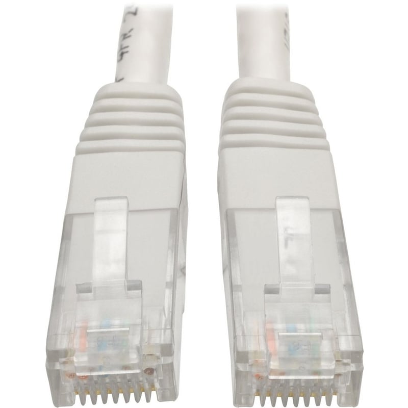 Eaton Tripp Lite Series Cat6 Gigabit Molded (UTP) Ethernet Cable (RJ45 M/M), PoE, White. 100 ft. (30.5 m) - Thumbnail 1