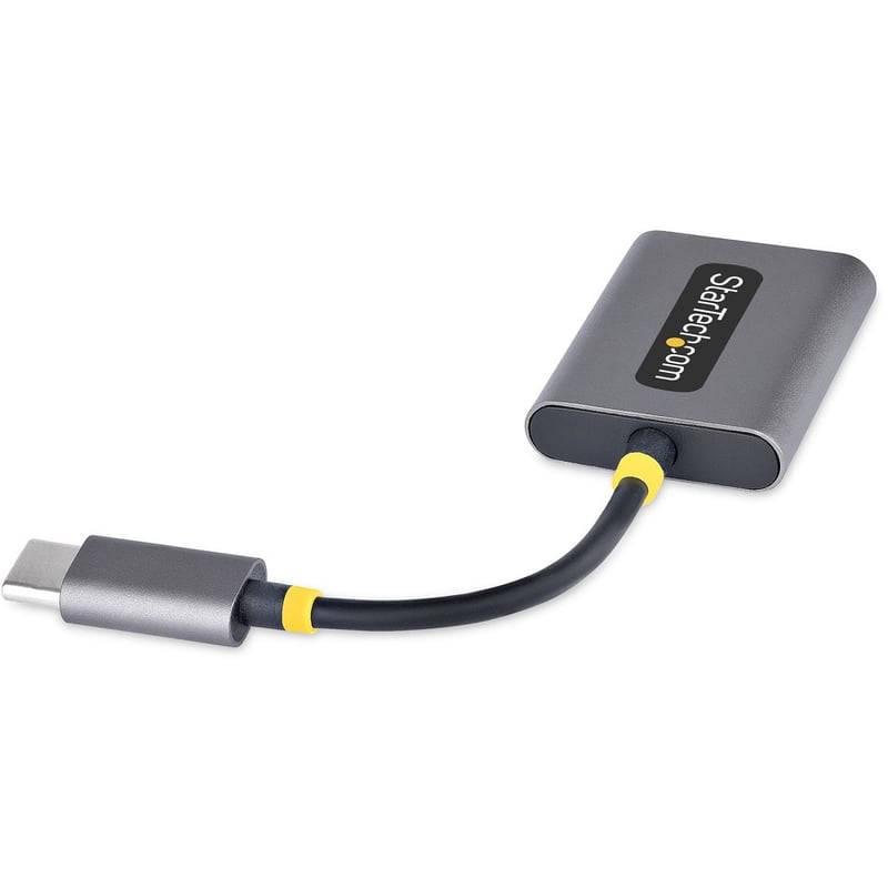 StarTech.com USB-C Headphone Splitter, USB Type C Dual Headset Adapter w/Mic Input, USB C to 3.5mm Audio Adapter/Earphone Dongle/Aux Jack - Thumbnail 2
