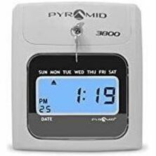 Pyramid Time Systems Model 3800 Auto Totaling Time Clock - Electronic Time Punch Clock for Small Business Bundle - Thumbnail 2