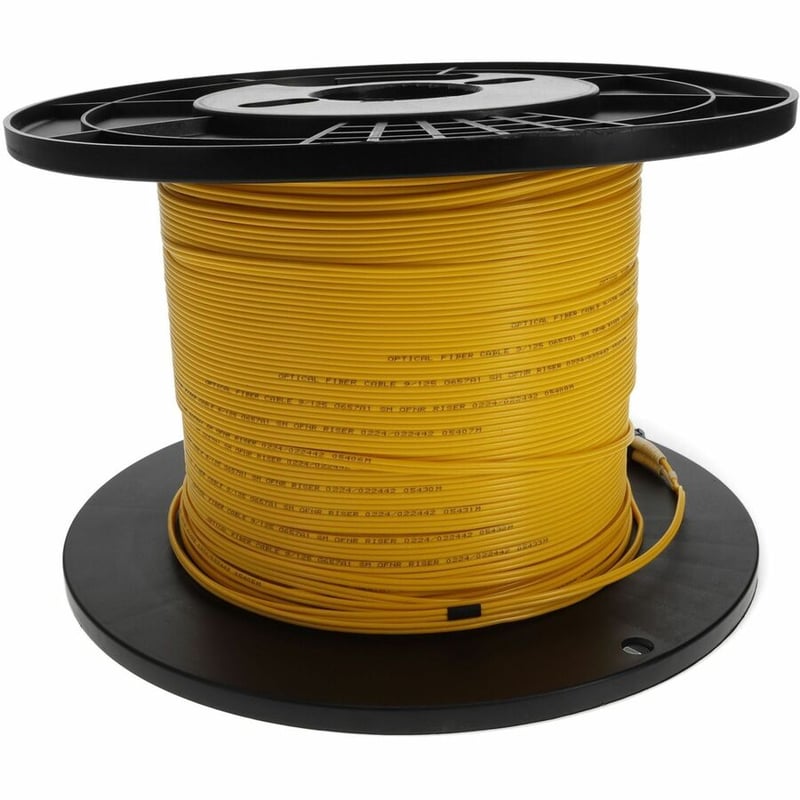 AddOn 78m LC to LC Yellow OS2 Duplex OFNR (Riser-Rated) SMF Fiber Patch Cable - Thumbnail 5