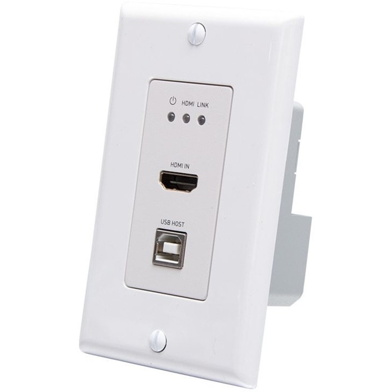 C2G HDMI HDBaseT + USB-B, RS232 Wall Plate Transmitter to Box Receiver Kit - Thumbnail 4