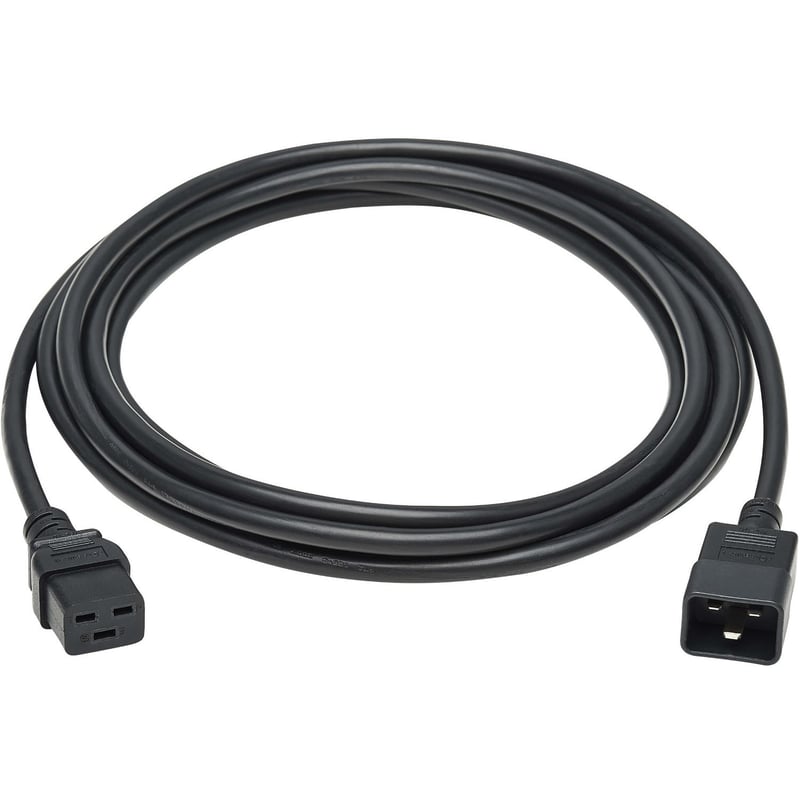 Eaton Tripp Lite Series Power Extension Cord, C19 to C20 - Heavy-Duty, 15A, 250V, 14 AWG, 15 ft. (4.6 m), Black - Thumbnail 1