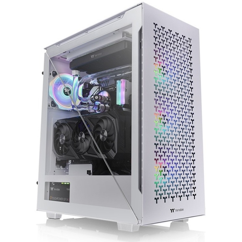 Thermaltake Divider 500 TG Air Snow Mid Tower Chassis - Thumbnail 3