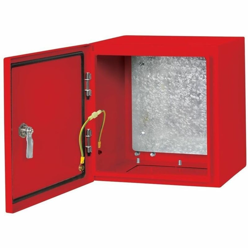 Tripp Lite by Eaton SmartRack Outdoor Industrial Enclosure with Lock - NEMA 4, Surface Mount, Metal Construction, 12 x 12 x 10 in., Red - Thumbnail 4