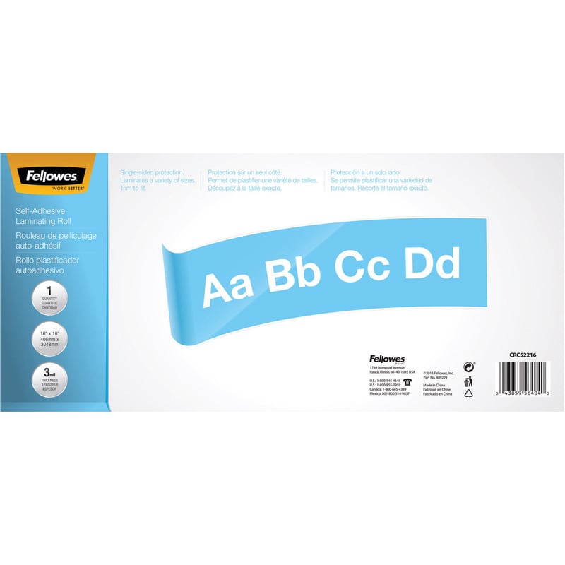 Fellowes Self-adhesive Laminating Roll, 3mil - Thumbnail 1