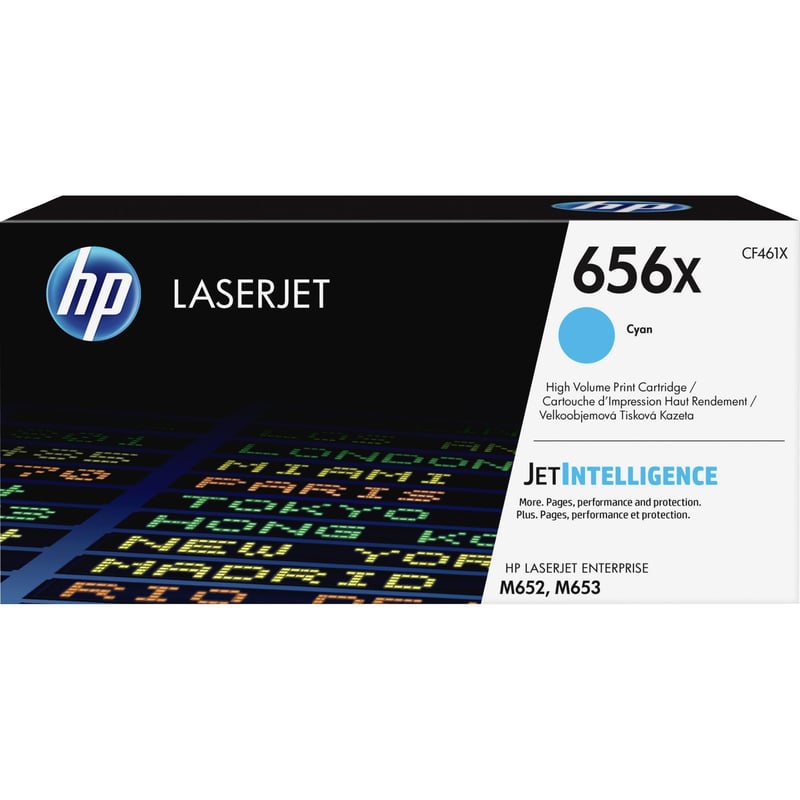 HP 656X (CF461X) Original High Yield Laser Toner Cartridge - Cyan - 1 Each - Thumbnail 1