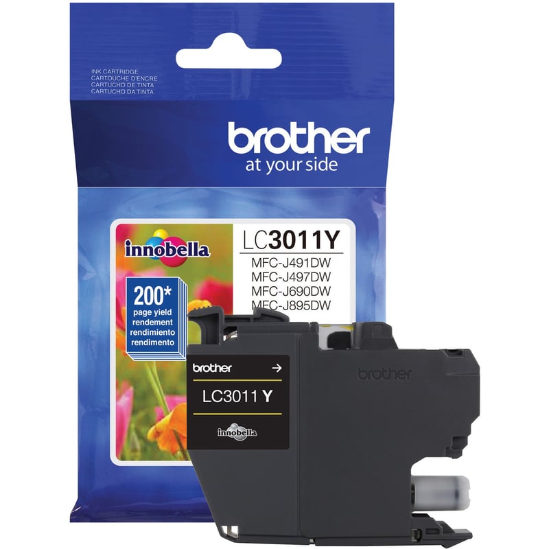 Brother LC3011Y Original Standard Yield Inkjet Ink Cartridge - Single Pack - Yellow - 1 Each - Thumbnail 1