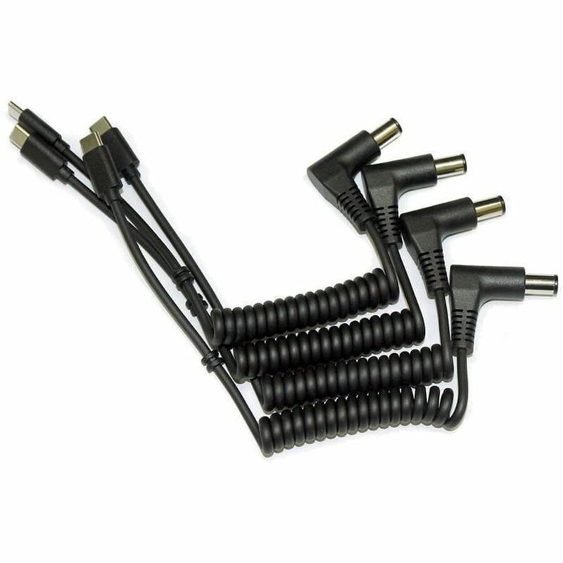 DELL COILED EMULATOR CHARGING CABLES - 4-PACK OF USB-C MALE TO 7.40 X 5.08 MM MA