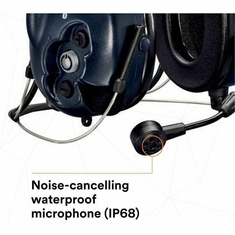 PELTOR WS LITECOM PRO III DARK BLUE NECKBAND 2WAY RADIO INTGERATED - Thumbnail 3