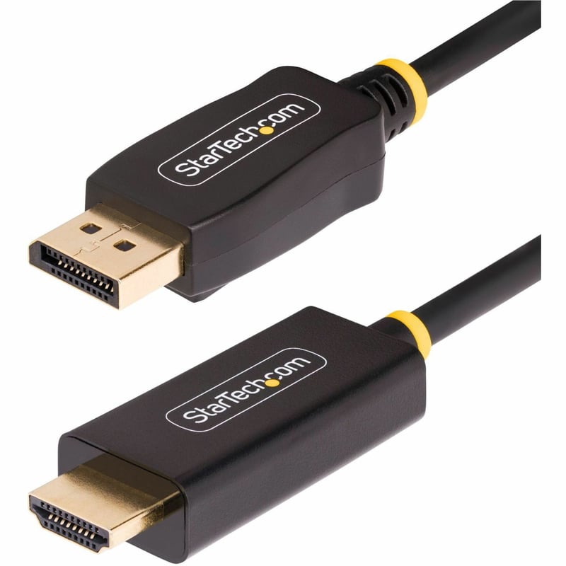 StarTech.com 9.8ft (3m) DisplayPort to HDMI Adapter Cable, 4K 60Hz with HDR, DP to HDMI 2.0b Cable, Active Video Converter - Thumbnail 1
