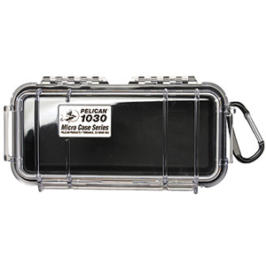 PELICAN 1030 MICRO CASE - BLACK / CLEAR - Thumbnail 1