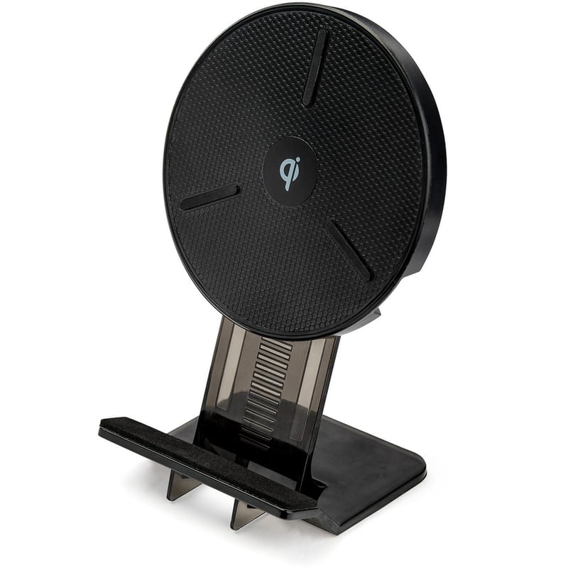 StarTech.com 15W Qi Wireless Charging Stand, Universal Qi Certified Wireless Charger Stand or Pad, For iPhone/Samsung Galaxy/Google Pixel - Thumbnail 5